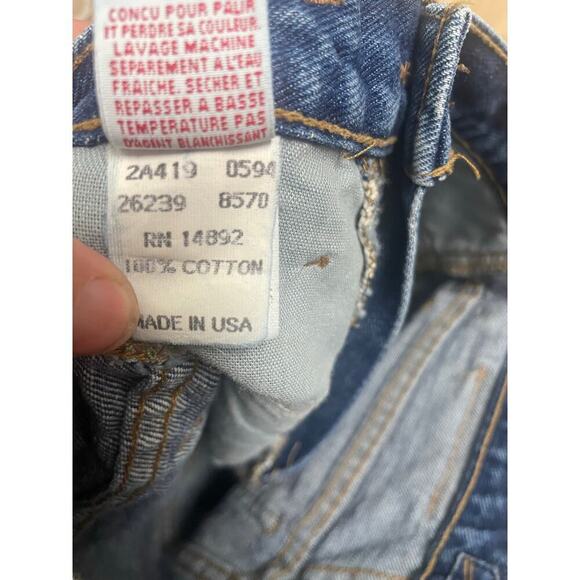 VTG Girbaud Womens Size 3/4 Denim Cut Off Shorts Marithe Francois 90s - Picture 7 of 7